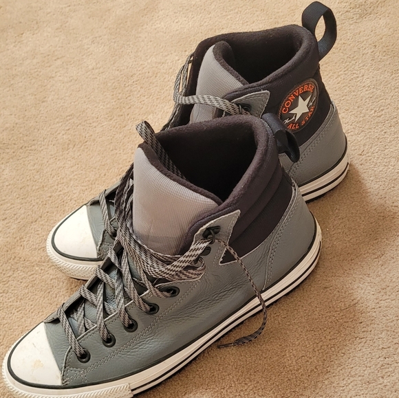 Converse Charcoal High-Top Sneakers - Picture 1 of 8